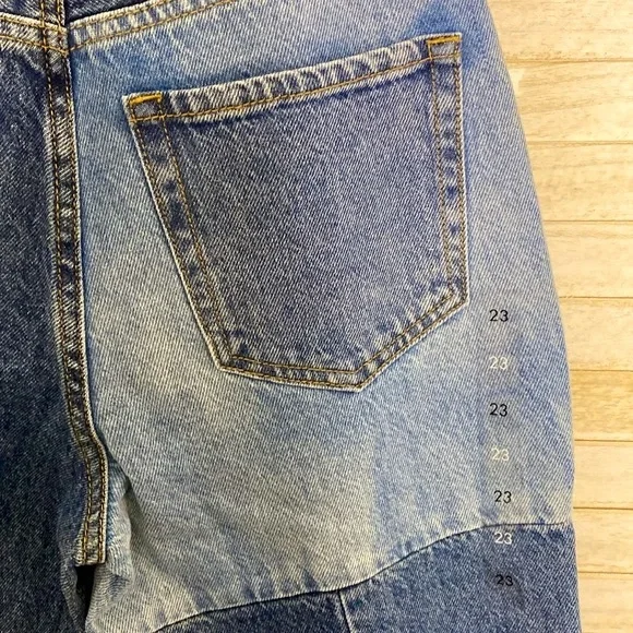 NWT Pacsun Eco Patchwork Boyfriend Jeans Size 23 - Picture 9 of 10